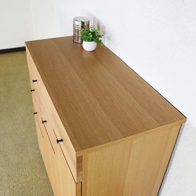LIVWOOD エヴァン 幅85 電話台 リビングボード オーク材 幅85 奥行40 高さ89cm 当社オリジナルデザイン 国産 日本製 木製 北欧 リビング収納_7