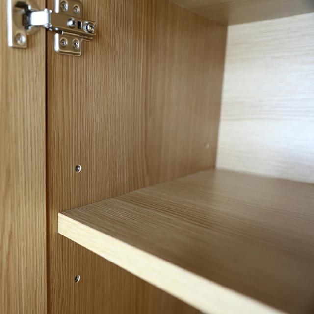 LIVWOOD エヴァン 幅85 電話台 リビングボード オーク材 幅85 奥行40 高さ89cm 当社オリジナルデザイン 国産 日本製 木製 北欧 リビング収納_9