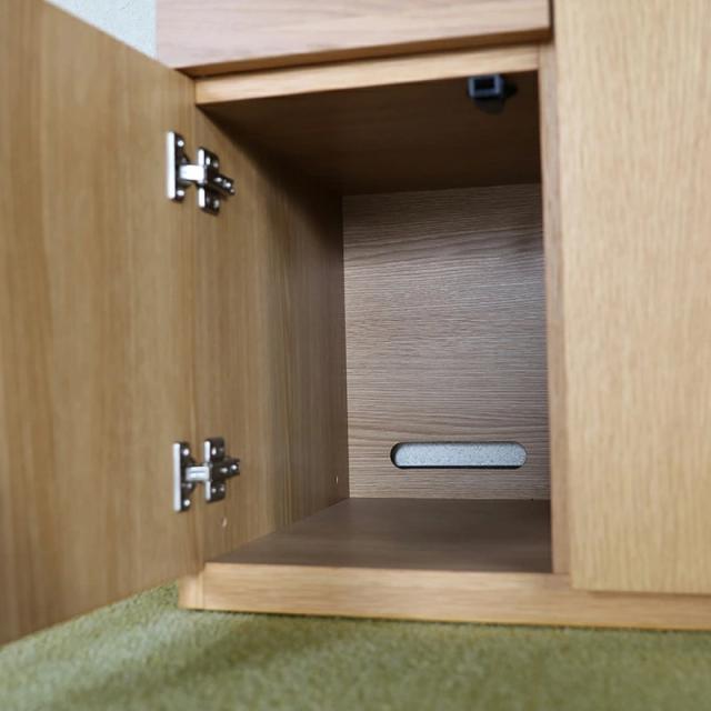 LIVWOOD エヴァン 幅85 電話台 リビングボード オーク材 幅85 奥行40 高さ89cm 当社オリジナルデザイン 国産 日本製 木製 北欧 リビング収納_10