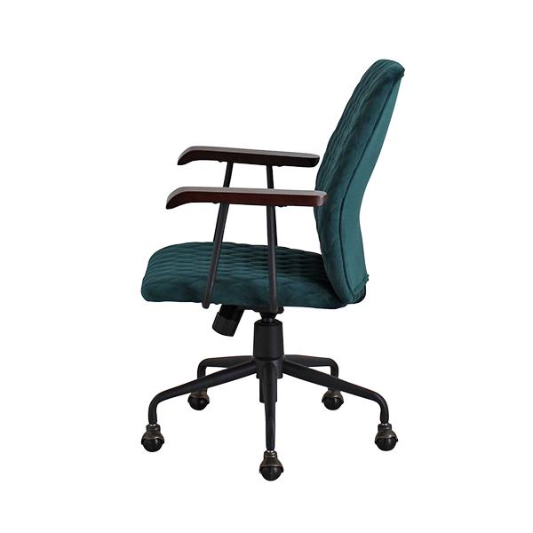 LXS-WC ワークチェア オフィスチェア【1脚単品】 グリーン色/2色あり ポリエステル 幅59×奥行き60×高さ89〜97 座面高:43〜51cm 昇降 回転 キャスター スチール脚_2