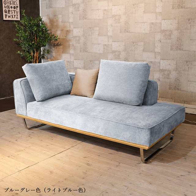 MJD-CCSF カウチ片肘二人掛けソファー SOFA 大小クッション3個付