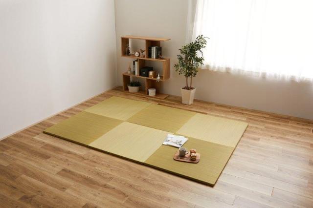 い草 置き畳 9枚セット AYK 約82×82×2.5cm 大判 縁なし マカロンカラー 6色 たたみ カビ防止 消臭軽量 防音 傷防止 すべり止め 子供部屋 ユニット畳 和モダン_10