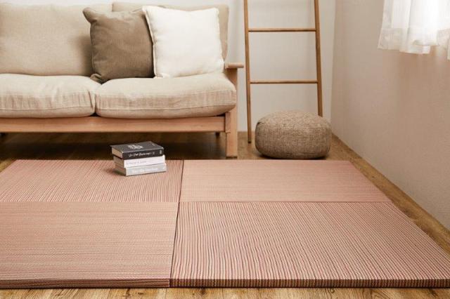 い草 置き畳 9枚セット AYK 約82×82×2.5cm 大判 縁なし マカロンカラー 6色 たたみ カビ防止 消臭軽量 防音 傷防止 すべり止め 子供部屋 ユニット畳 和モダン_14