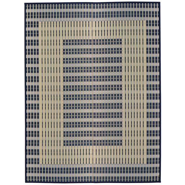 い草ラグ（裏張りなし） RKS 江戸間4.5畳　約261×261cm ブルー 日本製 国産 畳ラグ 夏 ラグ い草カーペット イ草 ラグマット 日本製 軽量 傷防止 和モダン おしゃれ 和室 和風 モダン 防カビ ゴザ 寝ござ 夏用_9