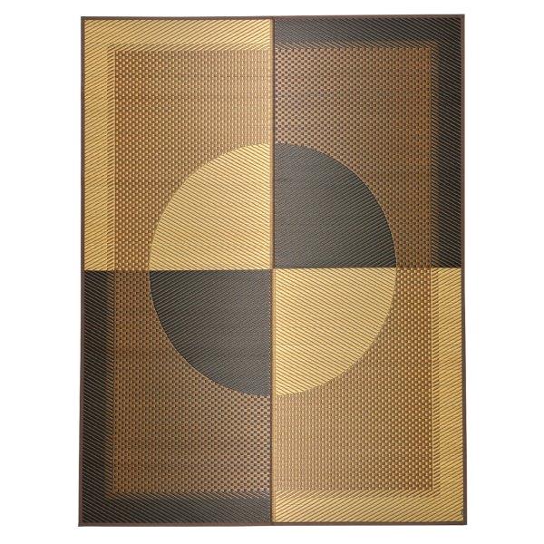 い草ラグ（裏張りなし） GKU 約191×300cm ブラウン×ブラック 日本製 国産 畳ラグ 夏 ラグ い草カーペット イ草 ラグマット 日本製 軽量 傷防止 和モダン おしゃれ 和室 和風 モダン 抗カビ ゴザ 寝ござ 夏用_11