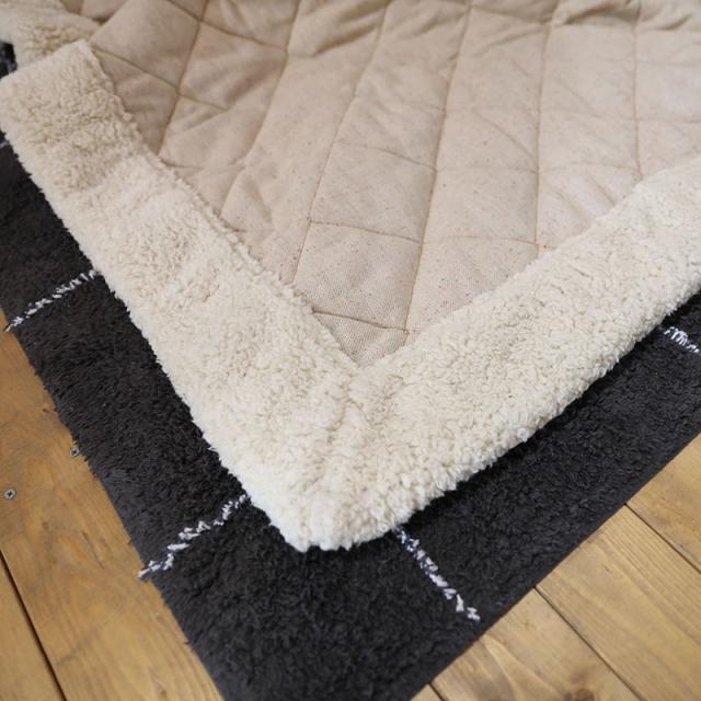 掛け布団単品】TWKF 薄掛け ツイードキルト こたつ布団 ベージュ/全2色