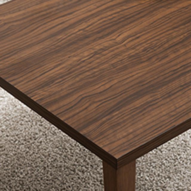 2点セット】こたつテーブル+こたつ布団 75×60cm グレー色 層状の木目