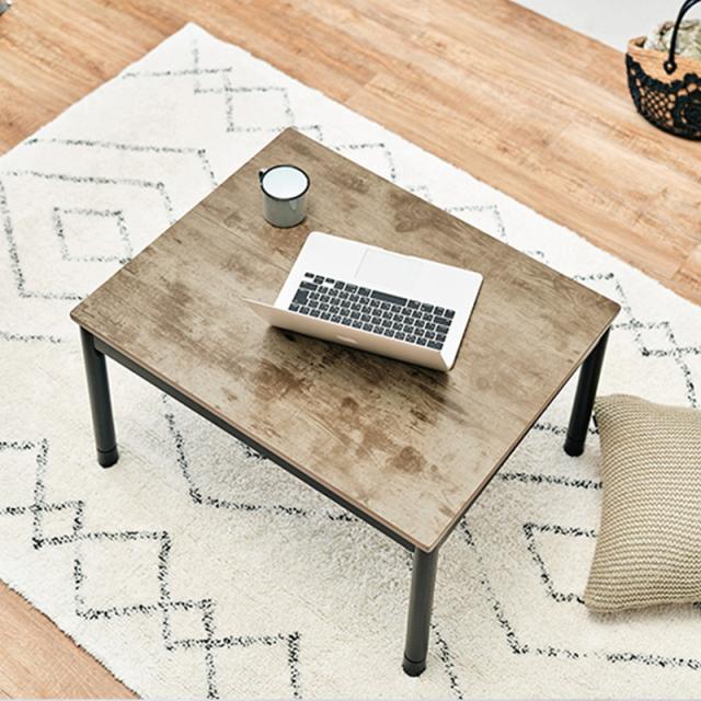 2点セット】こたつ+薄掛けこたつふとんセット 無地柄 カーキ 全6色