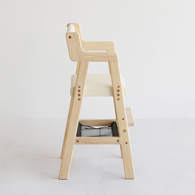 BUC ブック 子供用ハイチェア【1台単品】ナチュラル色/全5色 天然木 組立商品 キッズサイズ ダイニングチェア 幅35×奥行き40.5×高さ78cm_2