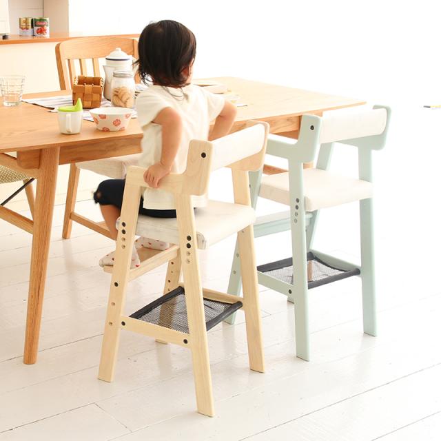 BUC ブック 子供用ハイチェア【1台単品】イエロー色/全5色 天然木 組立商品 キッズサイズ ダイニングチェア 幅35×奥行き40.5×高さ78cm_7