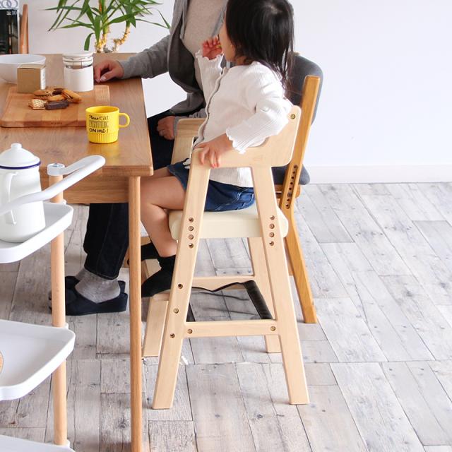 BUC ブック 子供用ハイチェア【1台単品】イエロー色/全5色 天然木 組立商品 キッズサイズ ダイニングチェア 幅35×奥行き40.5×高さ78cm_9