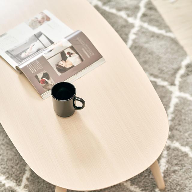 2点セット】こたつ+薄掛けこたつふとんセット 北欧柄 グレー 三角柄