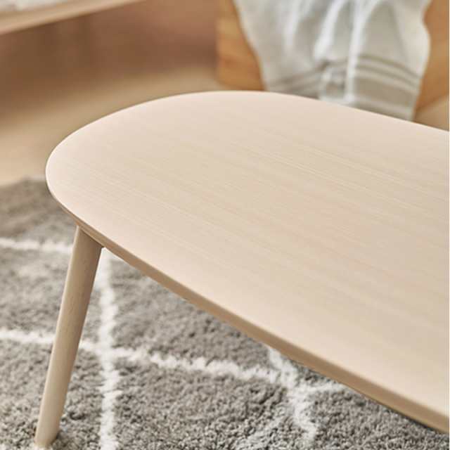 折りたたみ こたつ テーブル 90×50cm 楕円形 ホワイト - 家具 折りたたみ こたつ テーブル 90×50cm 楕円形 ホワイト - 家具