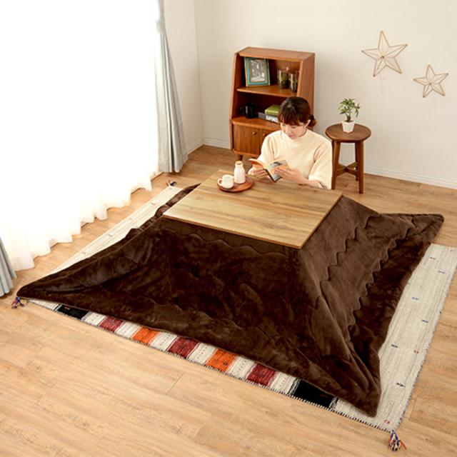 単品】こたつテーブル 75×60cm 長方形 ナチュラル コンパクトコタツ ち