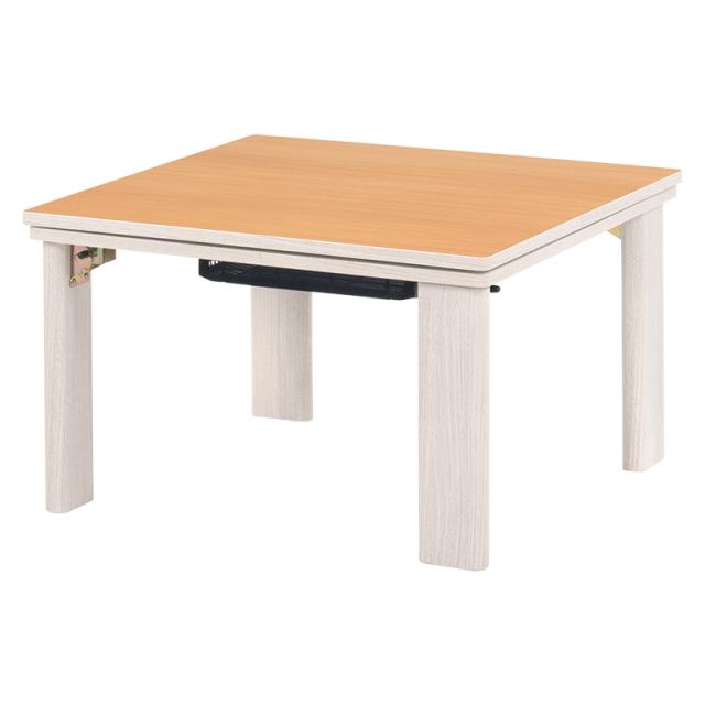 こたつテーブル 幅60×奥行60cm 折れ脚 正方形 リバーシブル天板