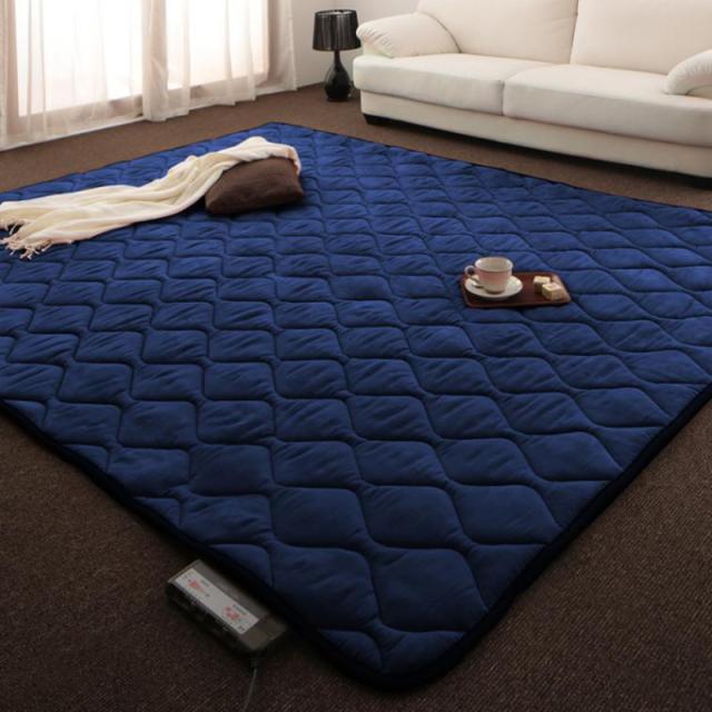 スウェード調パッチワークこたつ布団セットCOV サイズ| 幅185 奥行