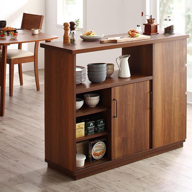 ウォールナット色　 カウンターテーブル 120cm ウォールナット色 カウンターテーブル 120cm 【公式通販】