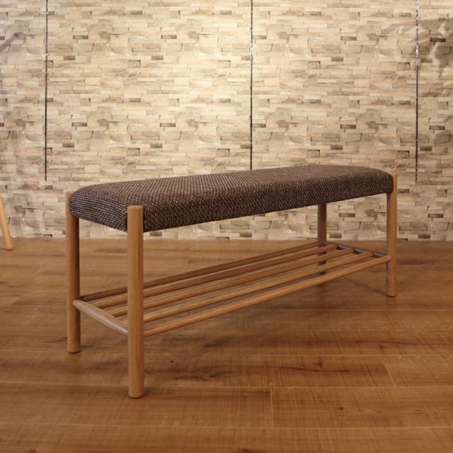 MARMA マーマ ダイニングベンチ　一脚単品 サイズ| 幅 48cm 奥行48cm 高さ76cm 材　料| オーク無垢材/布張り   北欧テイスト　脚部：ウレタン塗装 張地：ポリエステルの通販は 25,800円