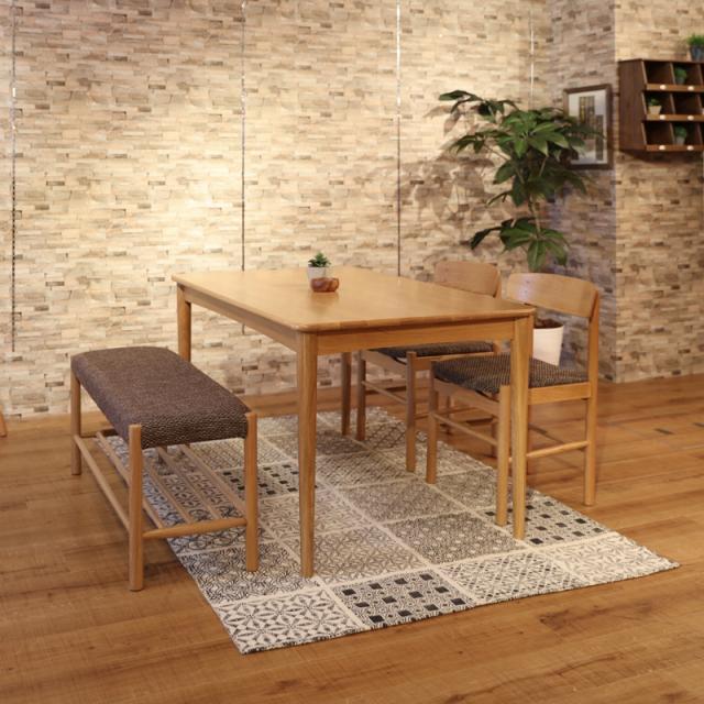 MARMA マーマ ダイニングベンチ　一脚単品 サイズ| 幅 48cm 奥行48cm 高さ76cm 材　料| オーク無垢材/布張り   北欧テイスト　脚部：ウレタン塗装 張地：ポリエステル_9