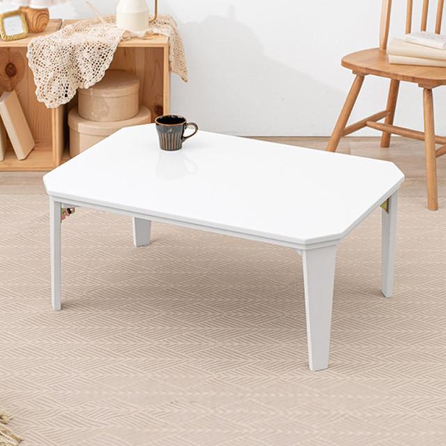 こたつテーブル 幅90×奥行60cm 折れ脚 長方形 八角形 ブルーグレー くすみカラー おりたたみ センターテーブル ローテーブル KOTARYの通販は