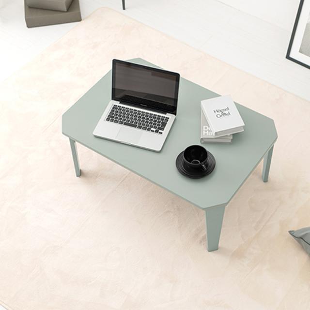 こたつテーブル 幅90×奥行60cm 折れ脚 長方形 八角形 ブルーグレー くすみカラー おりたたみ センターテーブル ローテーブル KOTARYの通販は