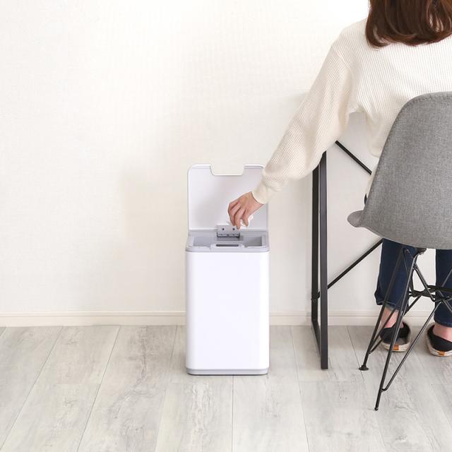 自動開閉 ごみ箱 ゴミ箱 ダストボックス センサー式 【6個セット】 プラスチック 10リットル 完成品 フタ付き コンパクト Dust box おしゃれ オフィス 10L MOSCO-DB_1