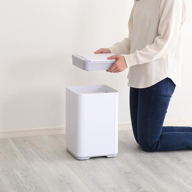自動開閉 ごみ箱 ゴミ箱 ダストボックス センサー式 【6個セット】 プラスチック 10リットル 完成品 フタ付き コンパクト Dust box おしゃれ オフィス 10L MOSCO-DB_4