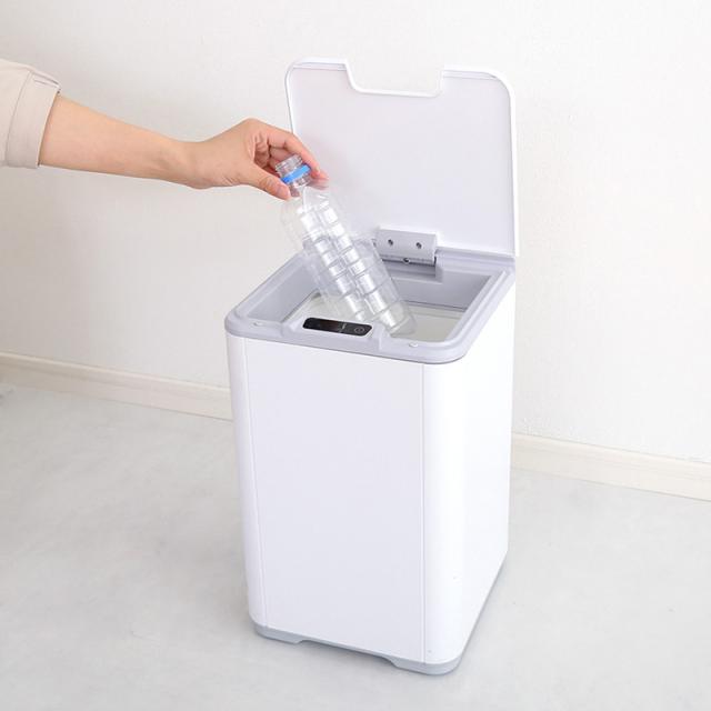 自動開閉 ごみ箱 ゴミ箱 ダストボックス センサー式 【6個セット】 プラスチック 10リットル 完成品 フタ付き コンパクト Dust box おしゃれ オフィス 10L MOSCO-DB_7