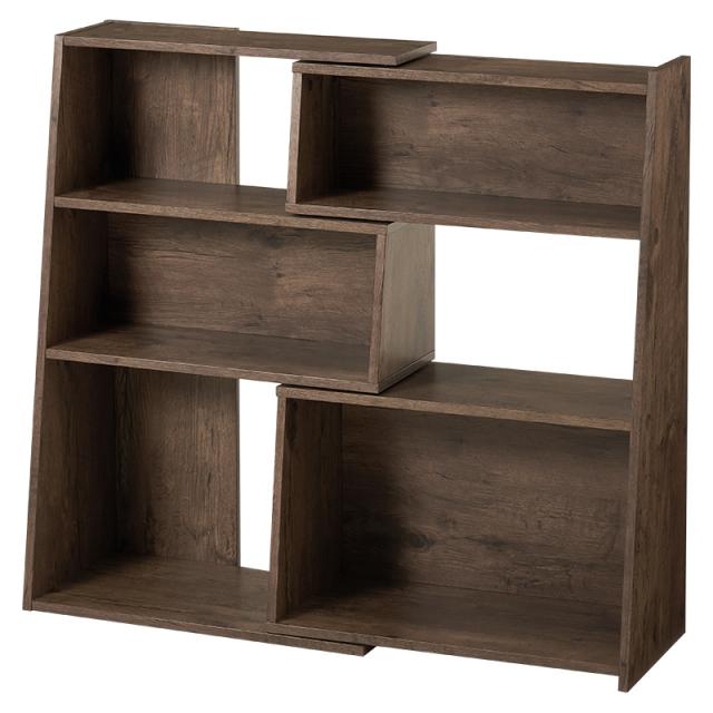 伸縮スライドラック 2台セット ブラウン 全3色 幅60-100cm 組立品