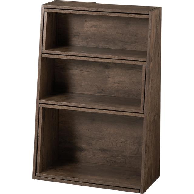 伸縮スライドラック 2台セット ブラウン 全3色 幅60-100cm 組立品