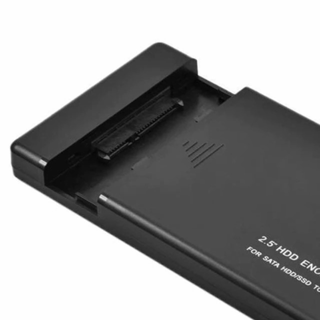 【新作品 USB 2.0 接続タイプ】 2.5インチ HDD/SSD ケース SATA ハードディスクケース 4TBまで 9.5mm/7mm厚両対応  工具不要 【ブラック】｜au PAY マーケット