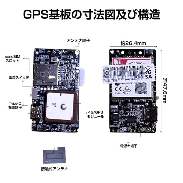 チップ GPS基盤 GPSチップ GPSセンサー 4G通信モジュール 法人向け テスト用