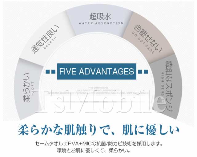 セームタオル スイムタオル 水泳 海 スポーツ ジム タオル 速乾 冷感 背中までふける 大判タイプ 超吸水 熱中症対策 洗車 キッチン  ペッの通販はau PAY マーケット - Tsモバイル