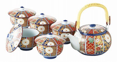 有田焼 金彩古伊万里 蓋付茶器揃 52662 内祝い お返し ギフトセット