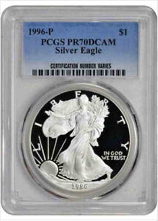 金貨 銀貨 硬貨 シルバー ゴールド アンティークコイン 1996-Pアメリカンシルバーイーグル プルーフ - PCGS PR70 DCAM 1996-P American S|au PAY マーケット 販売直営 アメリカンシルバーイーグル プルーフ銀貨 旧貨幣/金貨/銀貨/記念硬貨
