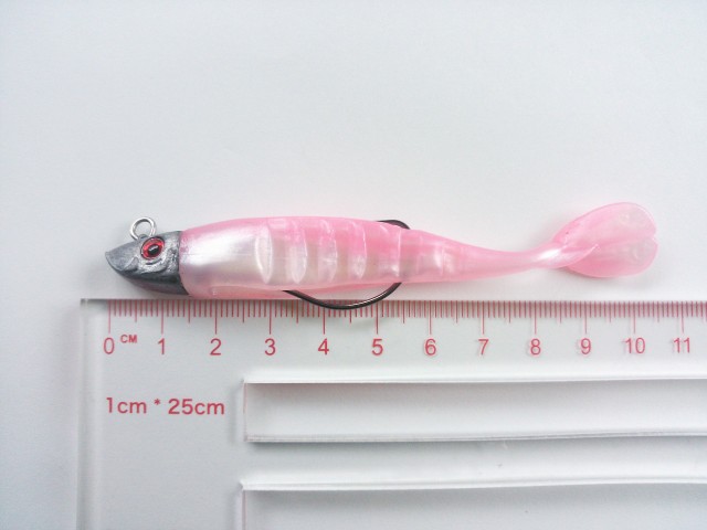 魚の頭 ジグヘッド ワーム ソフトルアー 11cm 16g 5色 セット ヘッドと針が切り離し可能 やわらか素材 シャッドテール 3dの通販はau Pay マーケット 雪見堂