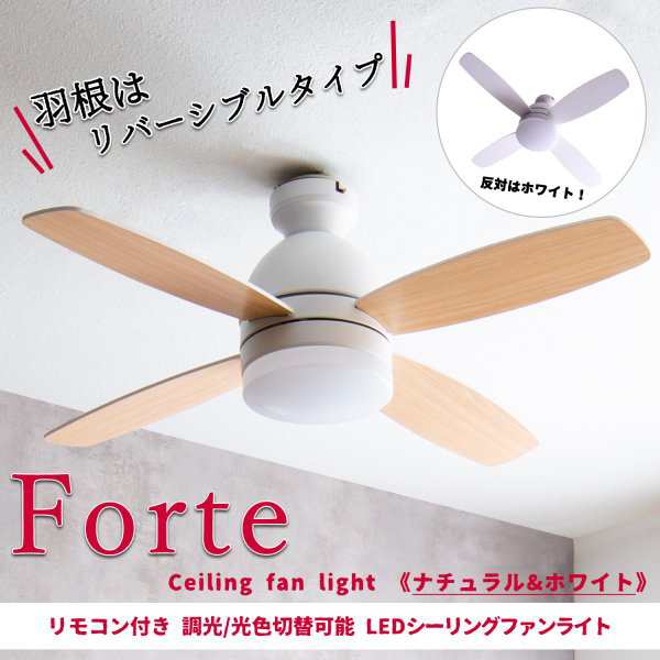 シーリングファンライトForte(フォルテ) - 天井照明