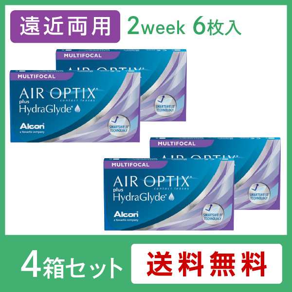 コンタクトレンズ 遠近両用 2week エアオプティクスプラスハイドラグライド マルチフォーカル 4箱セット(左右各2箱)の通販は