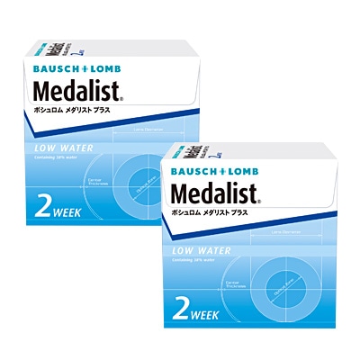コンタクトレンズ 2week メダリストプラス 2箱セット(左右各1箱) Medalist ボシュロム 2ウィーク 1箱6枚入の通販は 5,764円