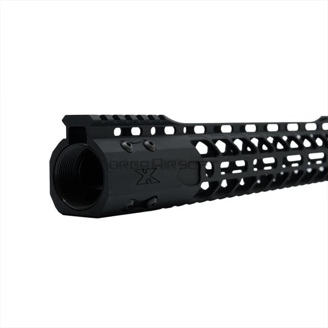 IRON AIRSOFT F1 Firearms X7M Contoured ハンドガード ガスブロ・トレポン用 15インチ BK