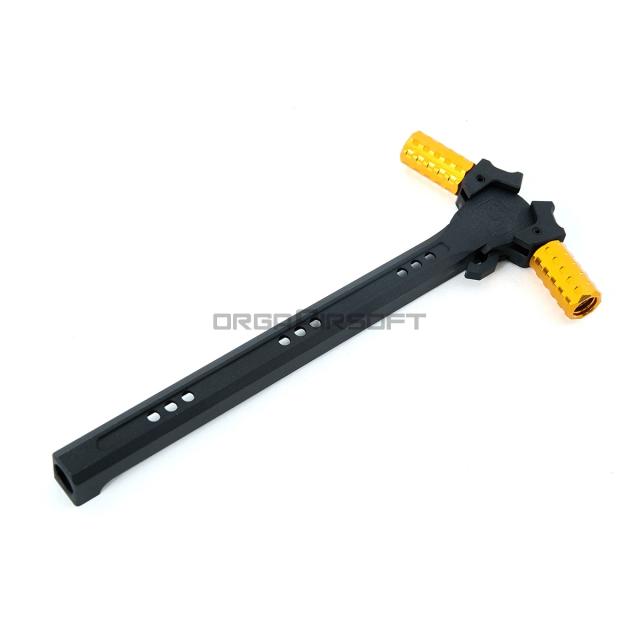 IRON AIRSOFT F1 Firearms AR-15 タイプ アンビチャージングハンドル 東京マルイMWS用 GOLD