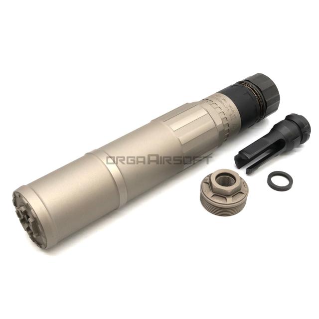 Airsoft Artisan CGS HELIOS QD タイプ サイレンサー DAフラッシュハイダーセット GREY