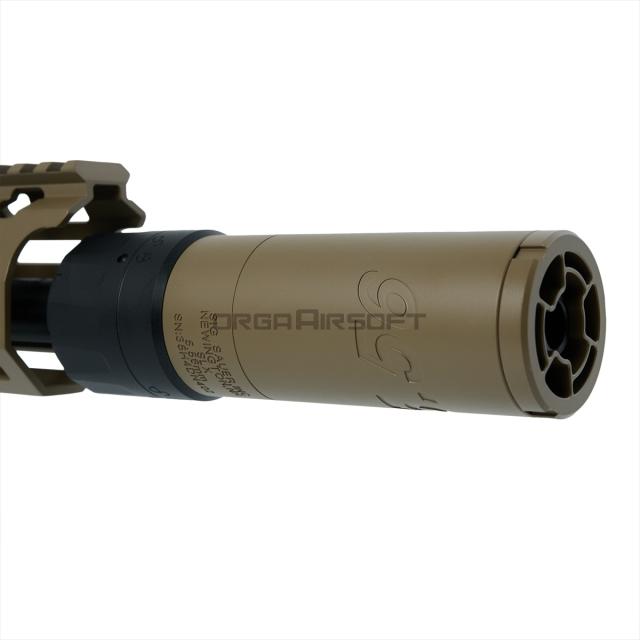 Salvo Precision MCX Hunter UKSF仕様 GBBR ガスブローバックライフル FDE (JP Ver./RealMarking/DX Ver.サイレンサー＆トレーサー付)(対象年齢18歳以上)