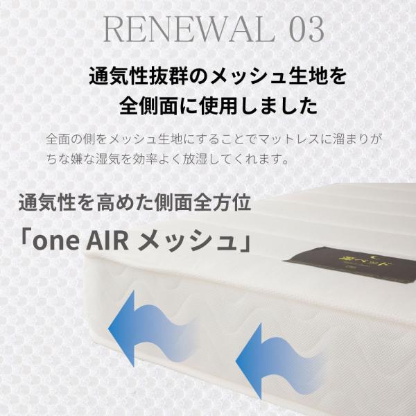 ショートセミシングル 日本製【夜香ハイグレード】ポケットコイルマットレス 平行配列 製造直後に真空圧縮しコンパクト 防菌 防臭 防ダニ加工済 佐川急便対応_11