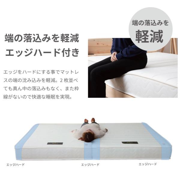 ショートセミシングル 日本製【夜香ハイグレード】ポケットコイルマットレス 平行配列 製造直後に真空圧縮しコンパクト 防菌 防臭 防ダニ加工済 佐川急便対応_8