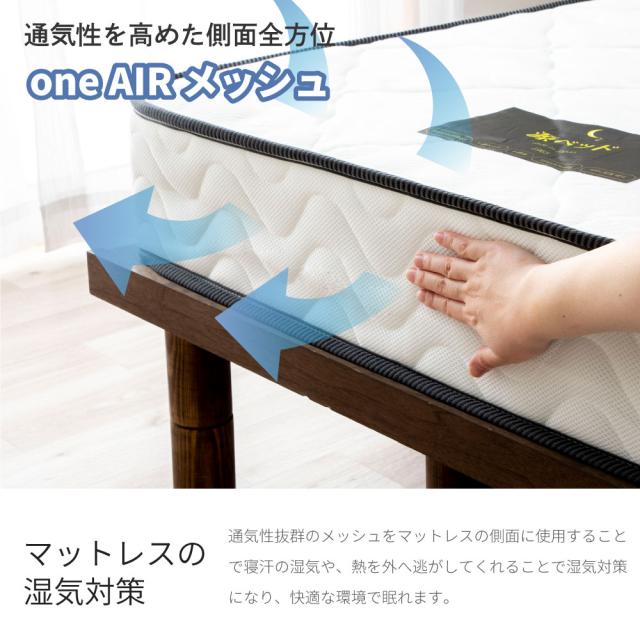 シングルサイズ 日本製【夜香スタンダード3】ポケットコイルマットレス 平行配列 ECO分解簡単構造 シンプルな仕様で一人暮らしにぴったり 製造直後に真空圧縮しコンパクトにお届け 広島工場での受注生産品 佐川急便対応商品_19