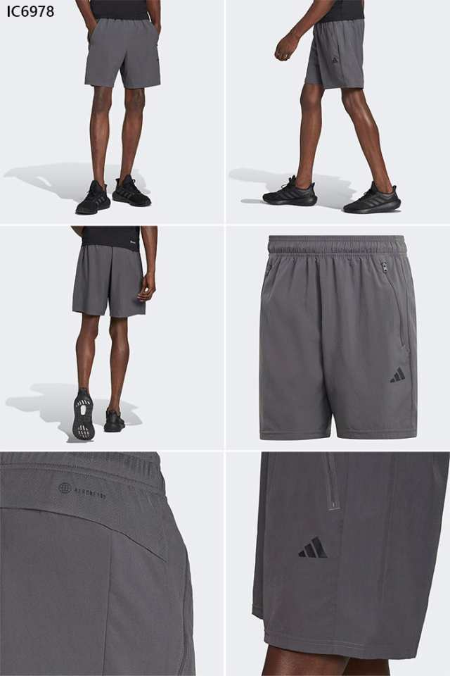 adidas アディダス メンズ XL ハーフパンツ グレー トレーニング