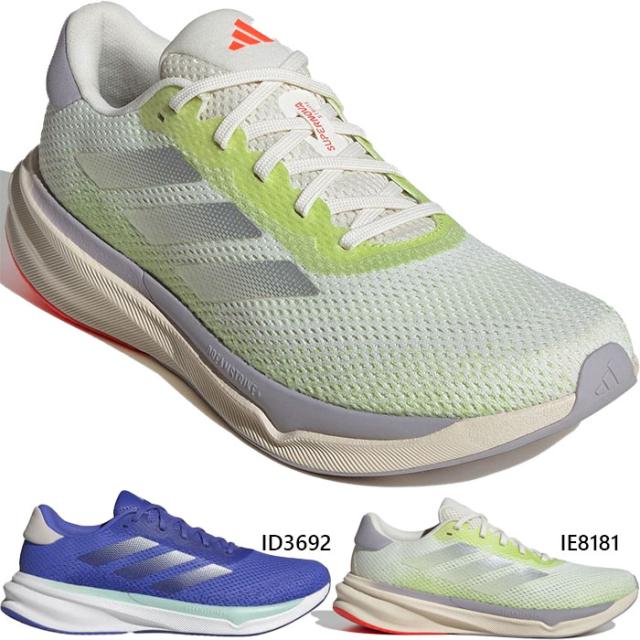 アディダス メンズ スーパーノヴァ ストライド ランニング / Supernova Stride Running ランニングシューズ ジョギング マラソン ホワイト 白 ブルー 青 送料無料 adidas ID3692 IE8181の通販は