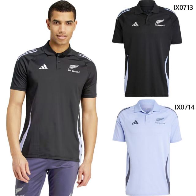 アディダス メンズ オールブラックス ラグビー 半袖ポロシャツ ラグビーウェア ポロシャツ トップス 半袖 ブラック 黒 ブルー 青 送料無料 adidas JUJ18の通販は 6,191円