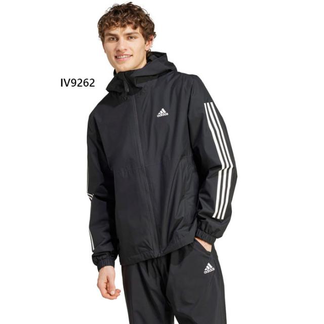 アディダス メンズ M ESS RR ウーブンジャケット フィットネス トレーニングウェア トップス 上着 アウター 長袖 ブラック 黒 送料無料 adidas JUC87の通販は